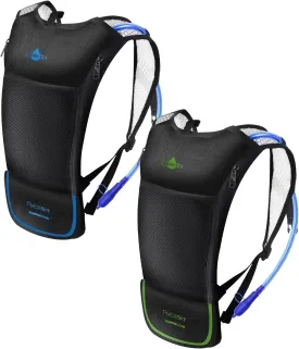 2Pack Hydration Backpack for Hiking with 2L Hydration Bladder - Lightweight Hydration Backpack with Big Storage for Kids Women Men Hiking Cycling Camping Running