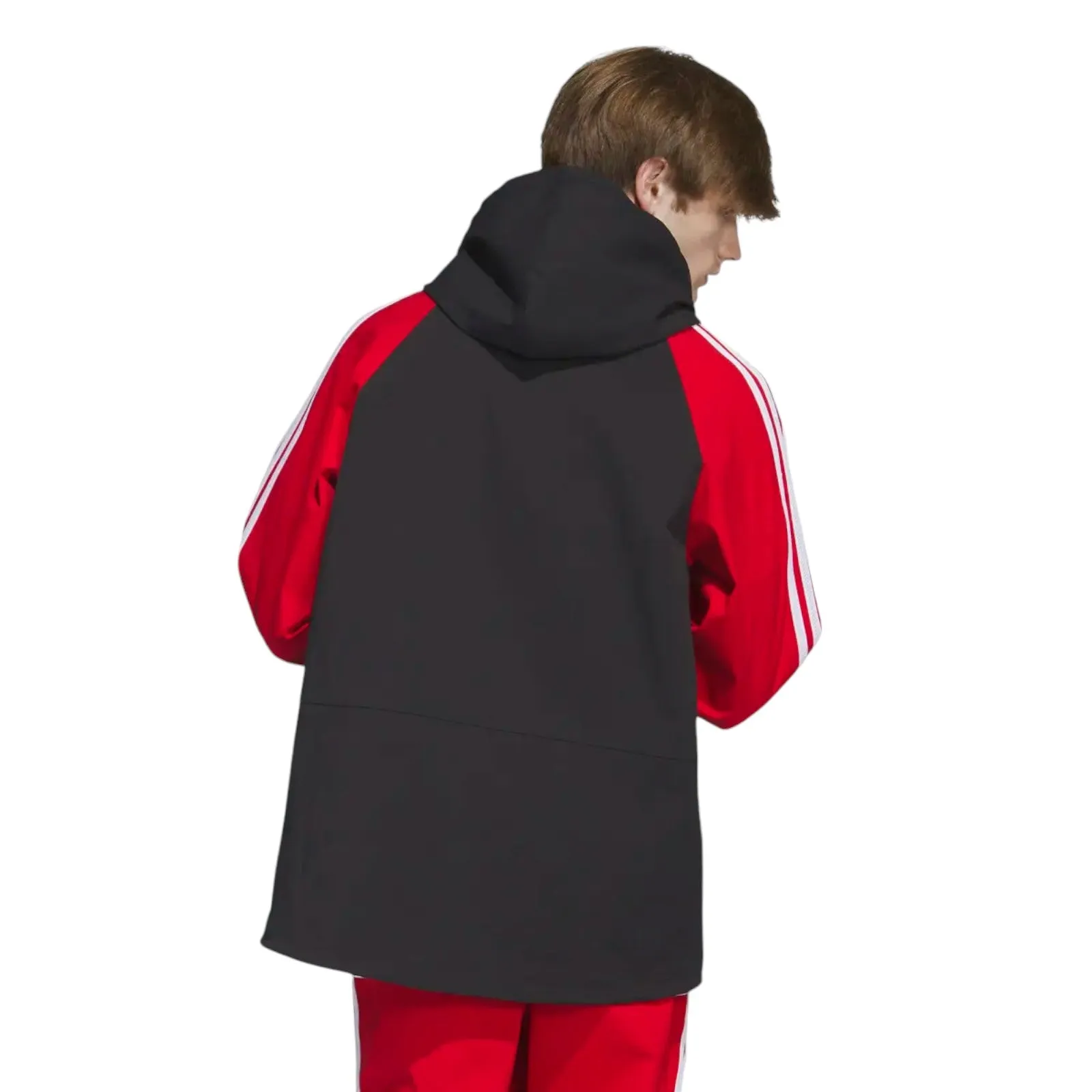 adidas Originals Superstar Hooded Windbreaker - Black / Red