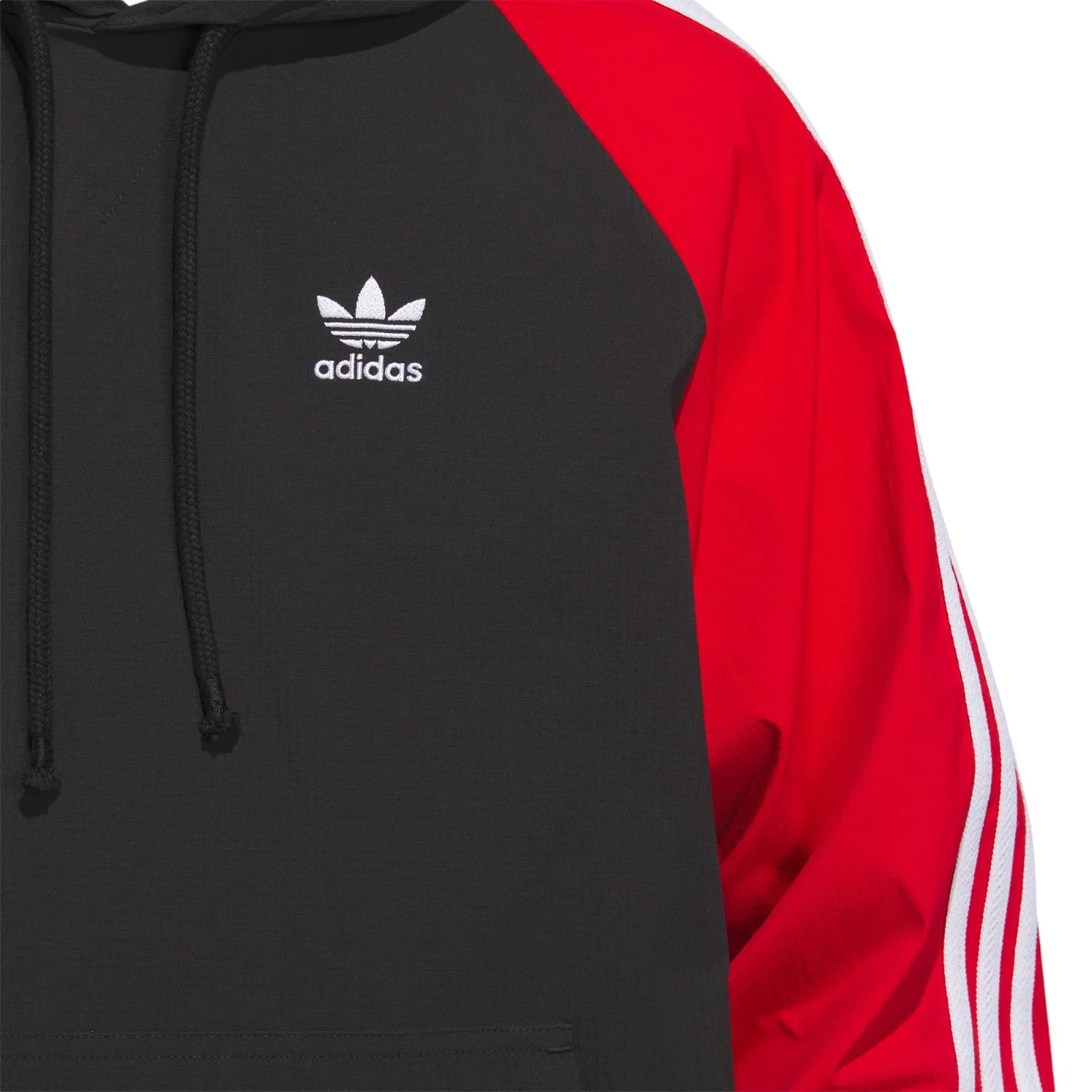 adidas Originals Superstar Hooded Windbreaker - Black / Red