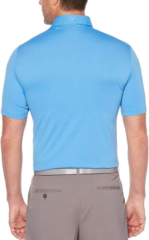 Callaway Men's Solid Micro Hex Performance Golf Polo Shirt with UPF 50 Protection (Size Small-3x Big & Tall)