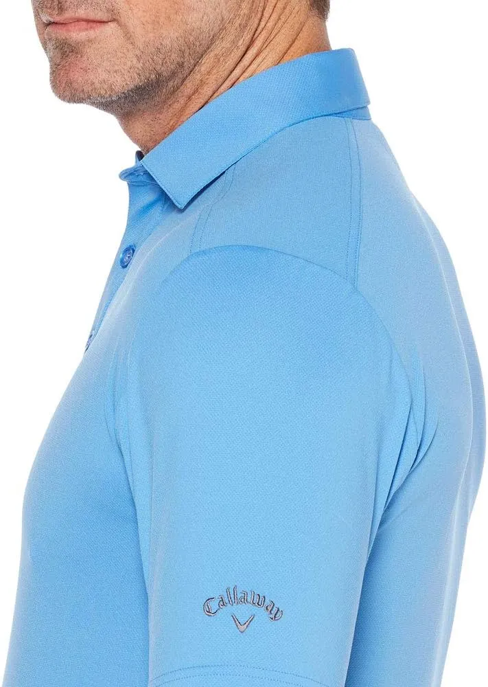 Callaway Men's Solid Micro Hex Performance Golf Polo Shirt with UPF 50 Protection (Size Small-3x Big & Tall)