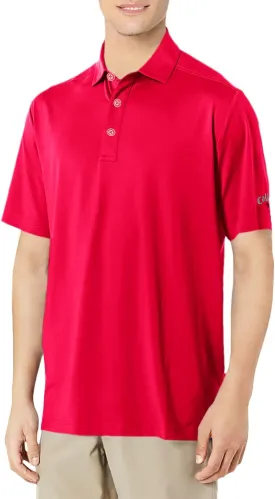 Callaway Men's Solid Micro Hex Performance Golf Polo Shirt with UPF 50 Protection (Size Small-3x Big & Tall)