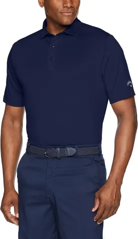 Callaway Men's Solid Micro Hex Performance Golf Polo Shirt with UPF 50 Protection (Size Small-3x Big & Tall)