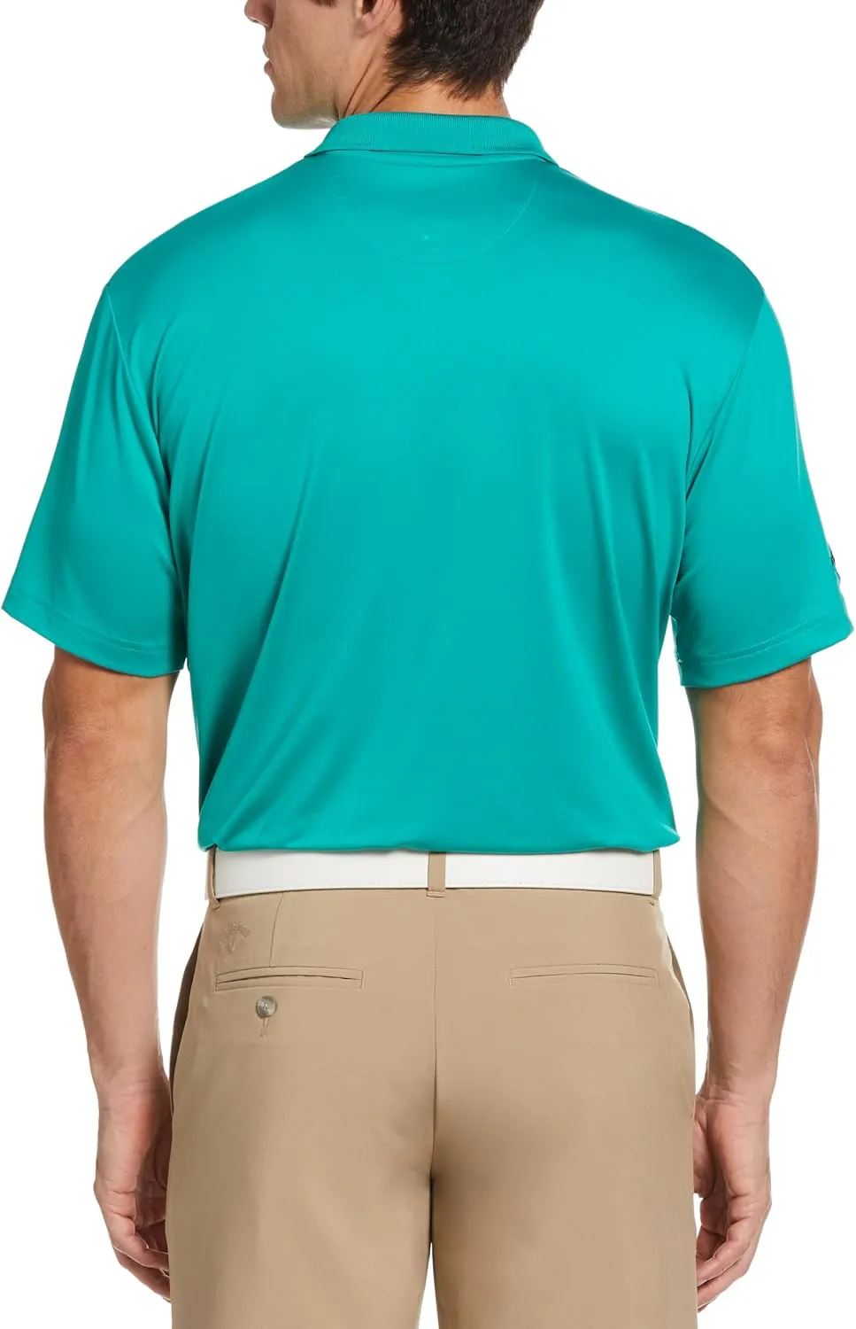 Callaway Men's Solid Opti-dri Short Sleeve Golf Polo Shirt with Stretch Fabric, Sun Protection, Extended (Sizes Small-4xl)