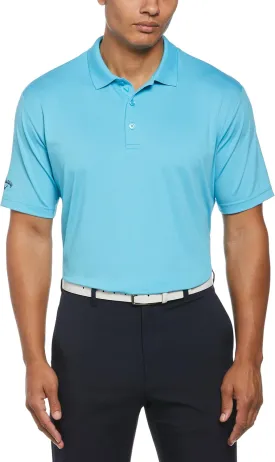 Callaway Men's Solid Opti-dri Short Sleeve Golf Polo Shirt with Stretch Fabric, Sun Protection, Extended (Sizes Small-4xl)