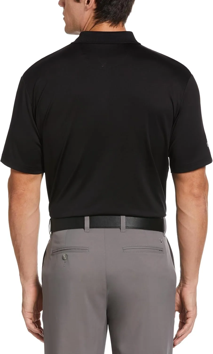 Callaway Men's Solid Opti-dri Short Sleeve Golf Polo Shirt with Stretch Fabric, Sun Protection, Extended (Sizes Small-4xl)