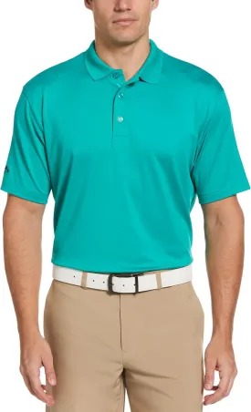 Callaway Men's Solid Opti-dri Short Sleeve Golf Polo Shirt with Stretch Fabric, Sun Protection, Extended (Sizes Small-4xl)