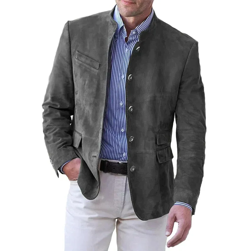 Classic Button-Down Jacket For Men