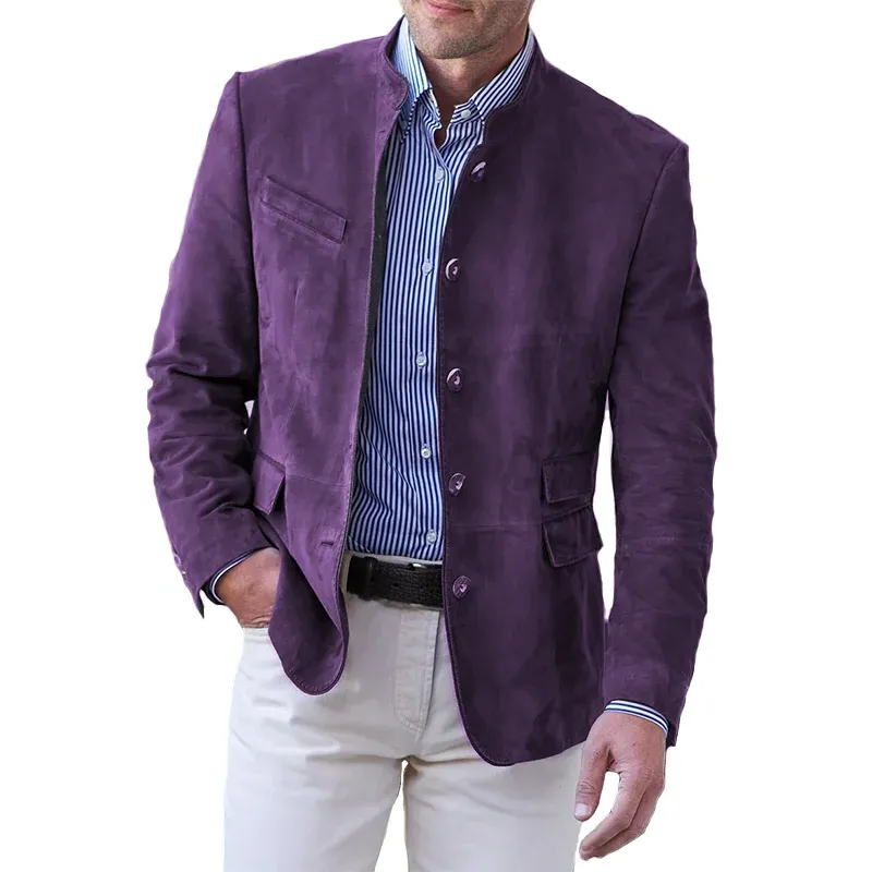 Classic Button-Down Jacket For Men