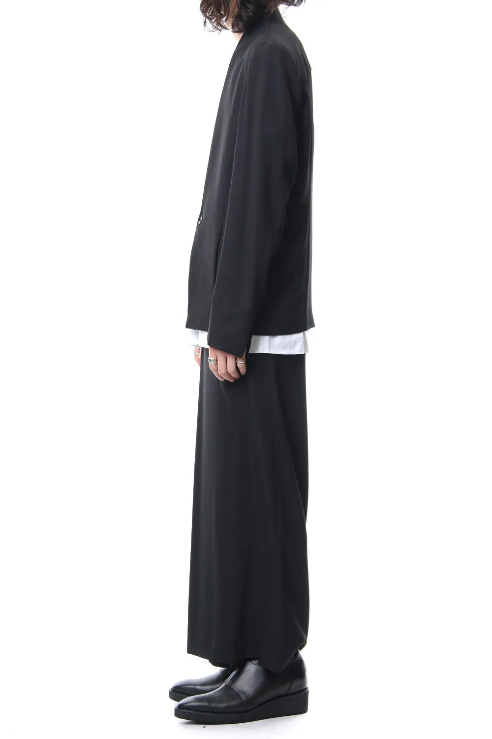 Dry Geogette Stretch Wrap Pants