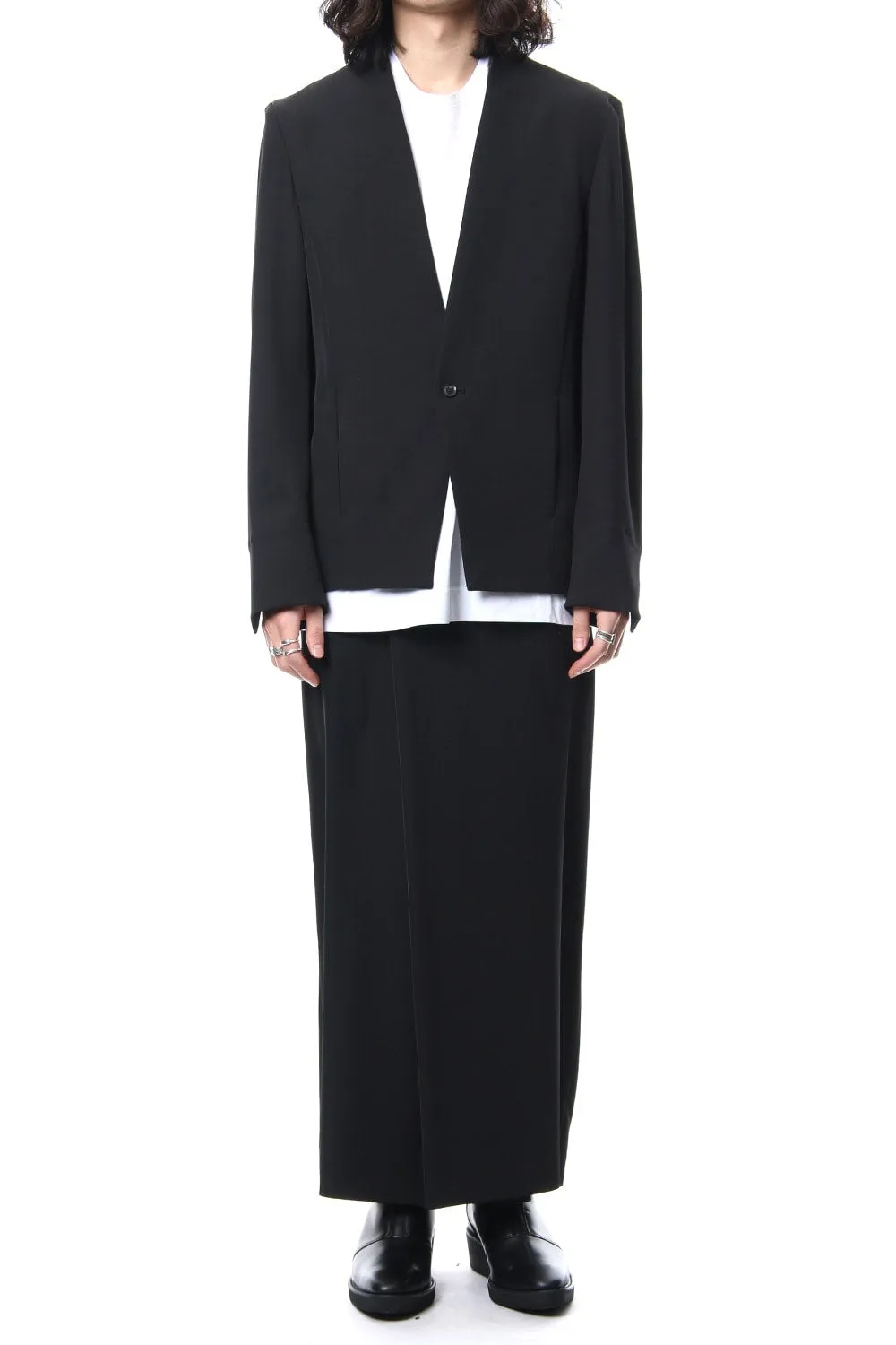 Dry Geogette Stretch Wrap Pants