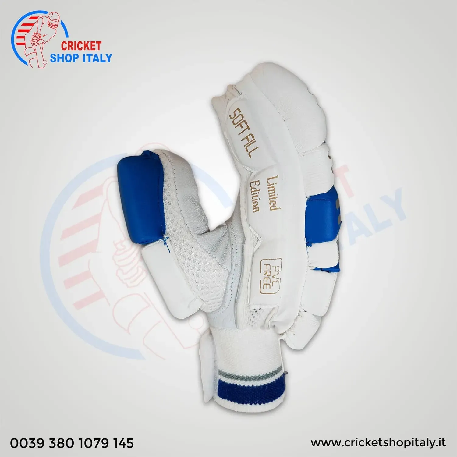 Ds D 1.0 Batting Gloves  Youth ( silver/blu)