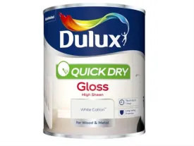 Dulux Quick Dry Gloss White Cotton 750ml