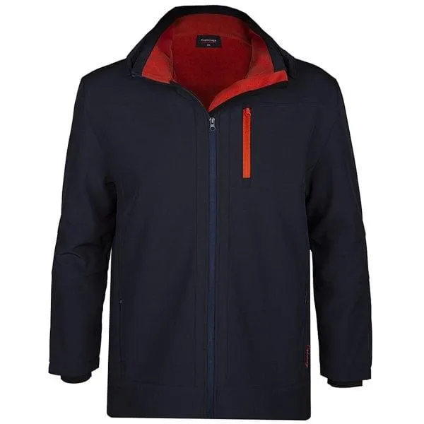 Espionage Men's (FL031) Hooded Soft Shell Jacket 2XL to 8XL