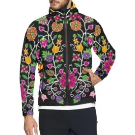 Floral Beadwork-01 Men's Windbreaker
