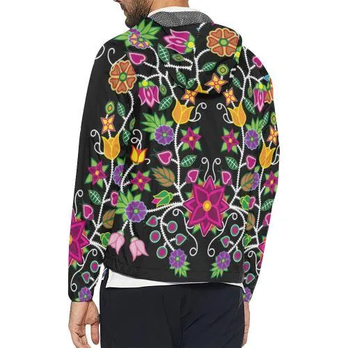 Floral Beadwork-01 Men's Windbreaker