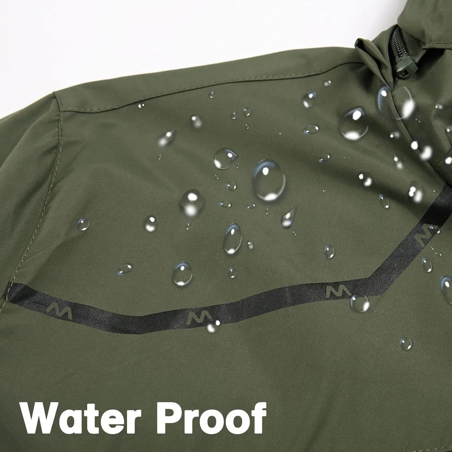 GIISAM Mens Windproof Jacket Waterproof Lightweight Mountain Sport Jacket for Men Hooded Windbreaker Raincoat