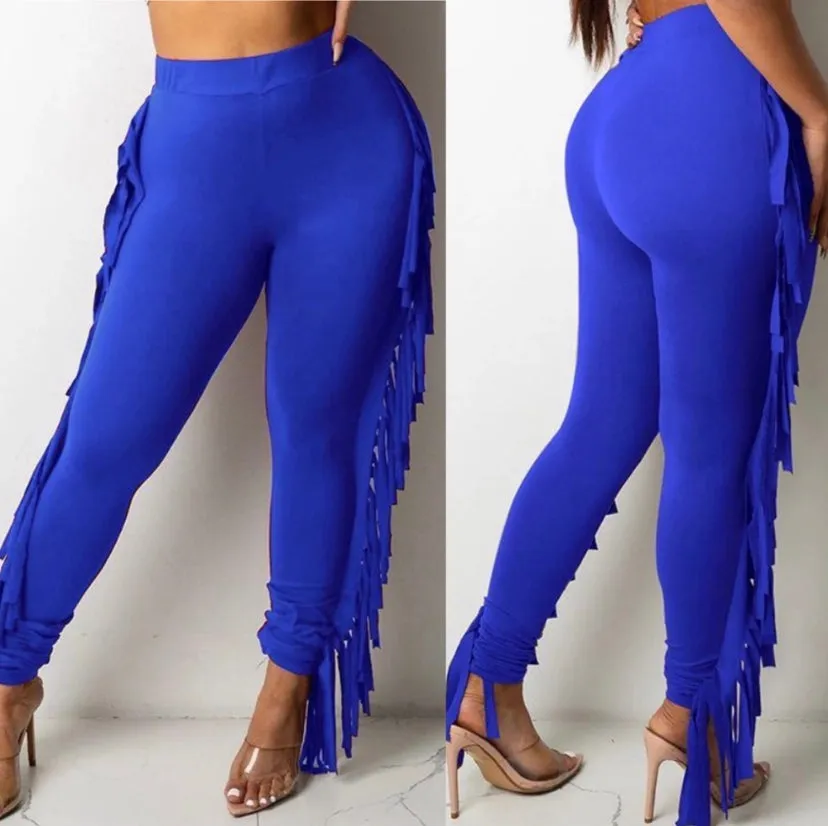 Girl Fringe Stretch Pants