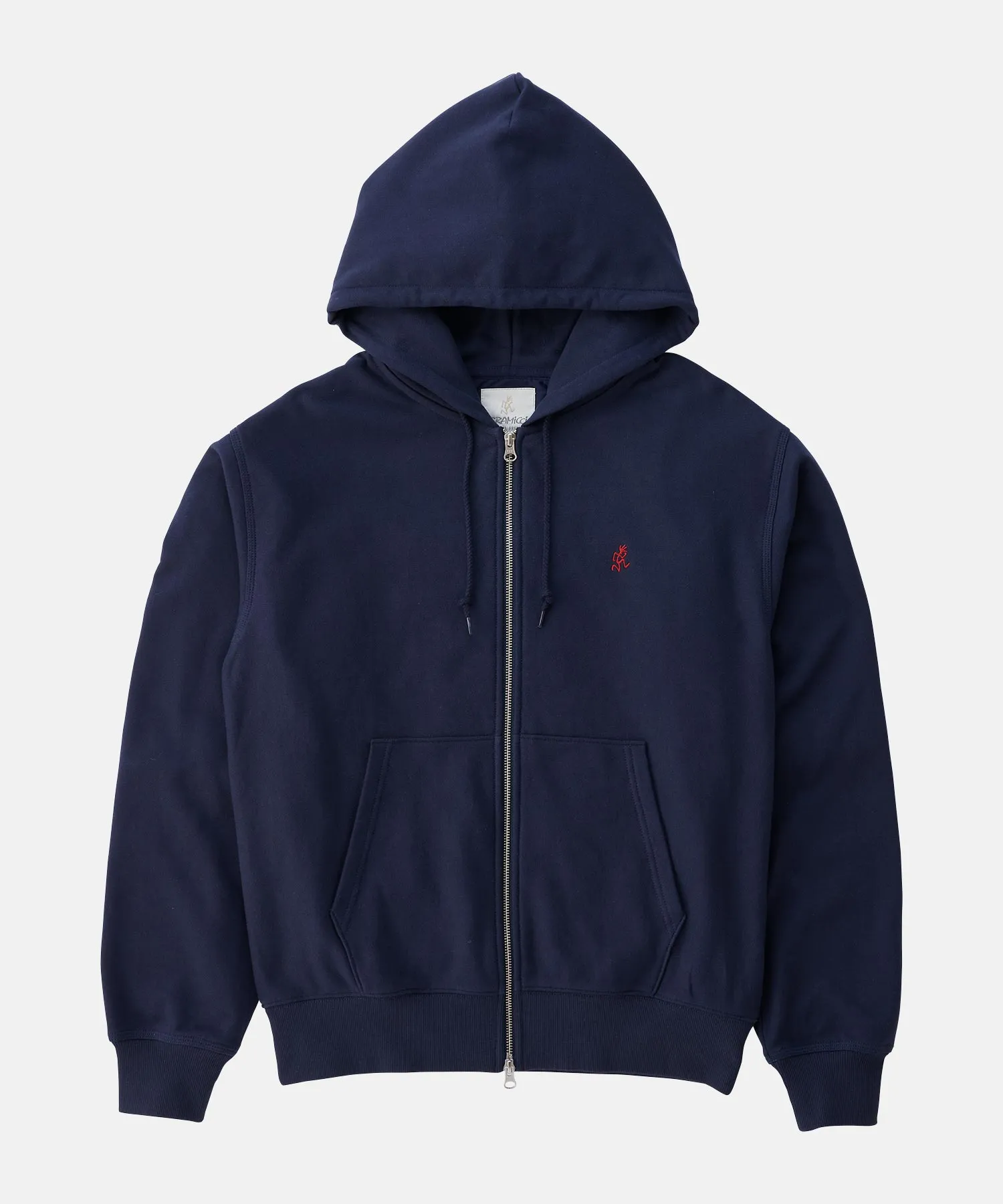 Gramicci One Point Zip Hooded Sweatshirt - Navy