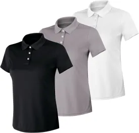Hanes Women's Sport Cool DRI Polo Shirt, Moisture-Wicking Performance Polo Shirt for Women