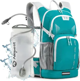 Hiking Backpack with 3L Water Bladder, 18L Hydration Pack Backpack for Women & Men, Lightweight Day Pack, Hydropack for Hiking, Cycling