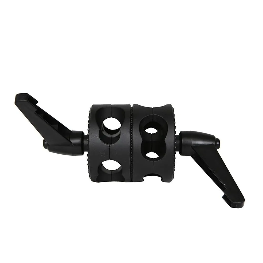 Hypop Multi Functional Grip Gobo Head Dual Swivel Mounting Adaptor for Boom Arm
