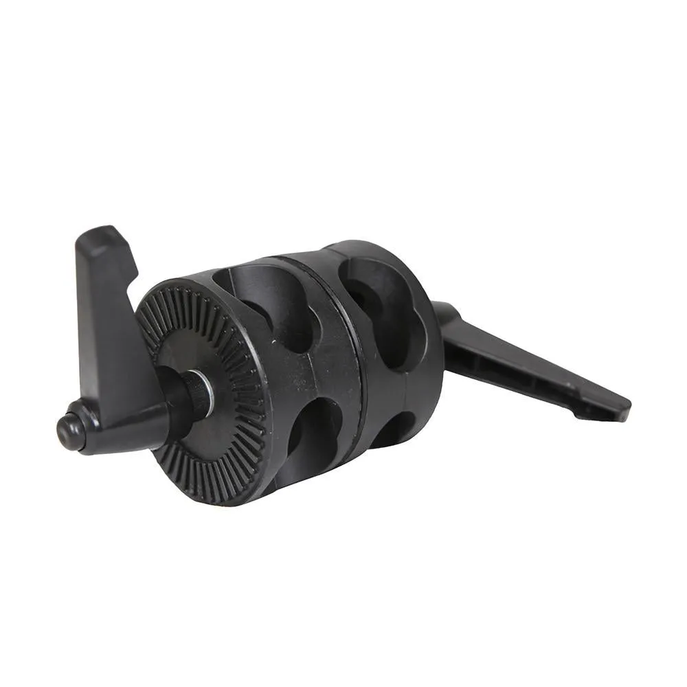 Hypop Multi Functional Grip Gobo Head Dual Swivel Mounting Adaptor for Boom Arm