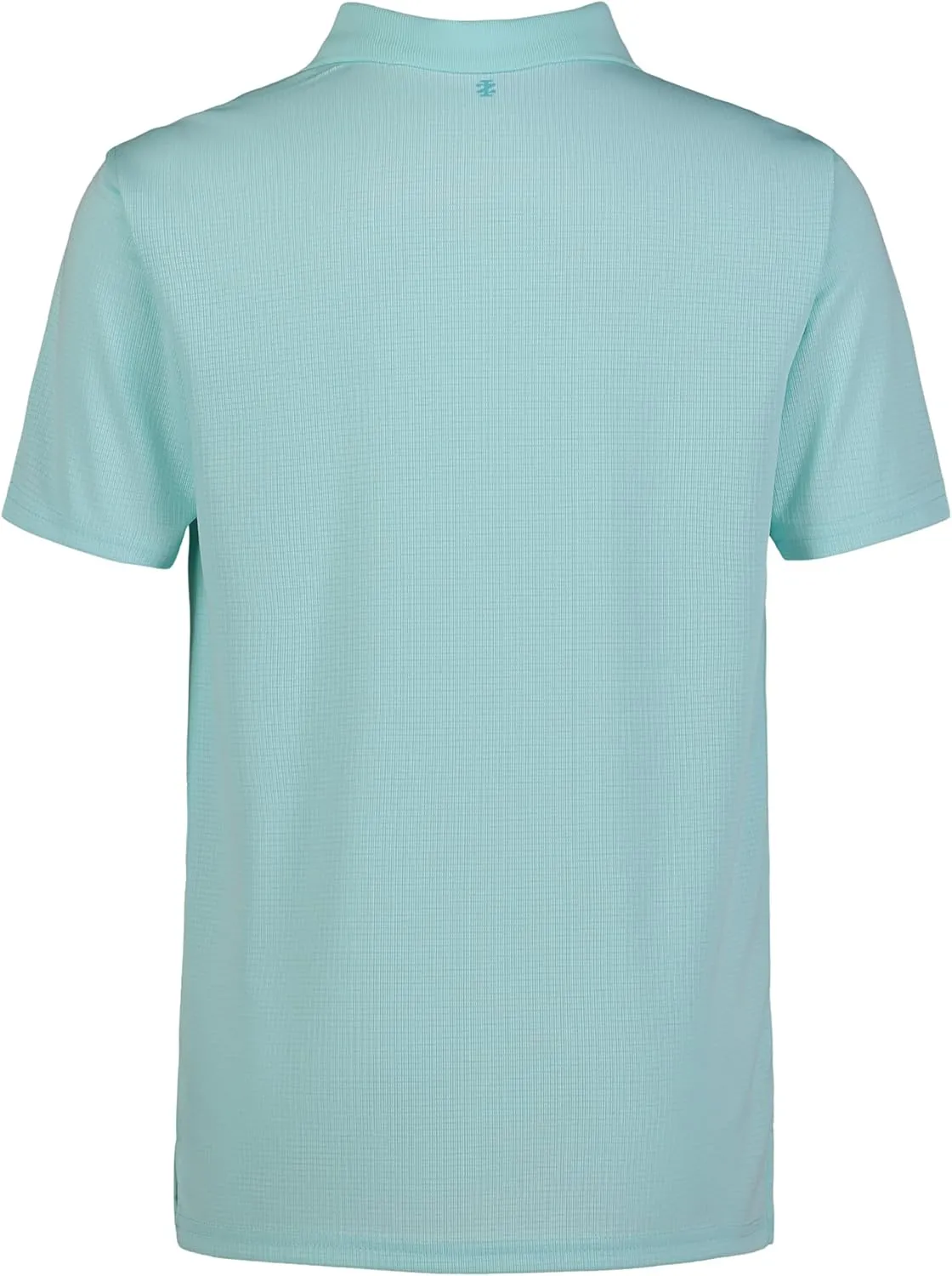 IZOD Boys' Performance Golf Grid Short Sleeve Stretch Collared Polo Shirt