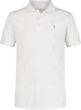 IZOD Boys' Performance Golf Grid Short Sleeve Stretch Collared Polo Shirt