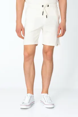 Lightweight Cotton Shorts - Beige