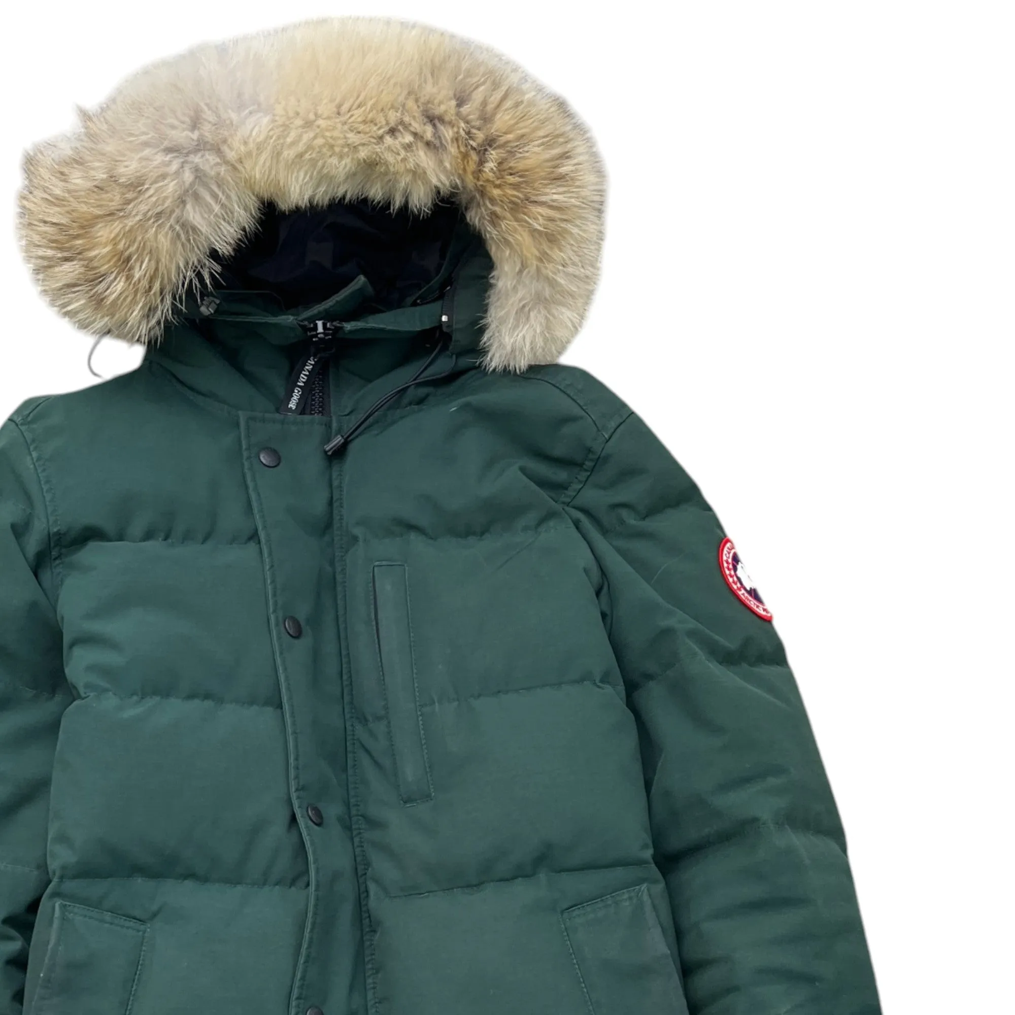 Men's Carson Parka Spruce Down Jacket Green Size M