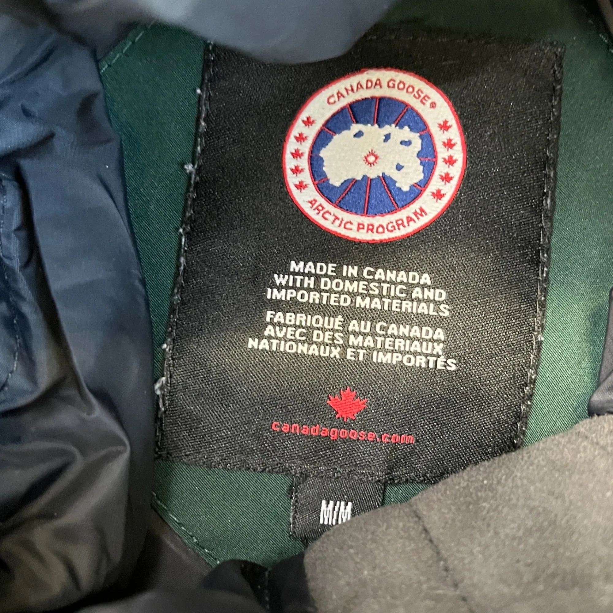 Men's Carson Parka Spruce Down Jacket Green Size M