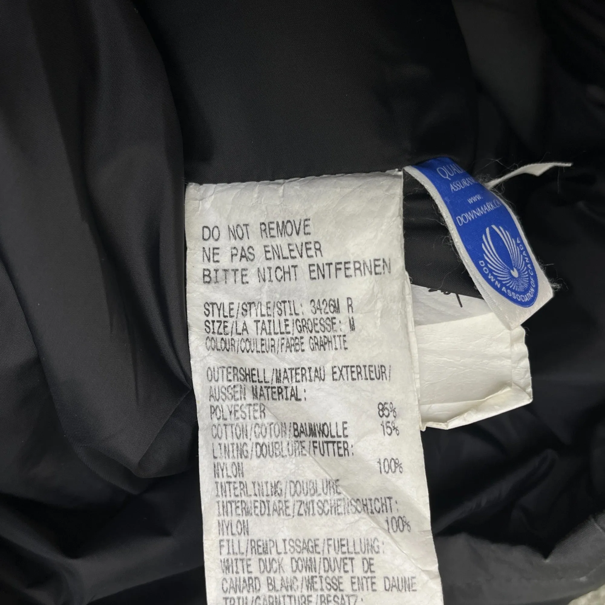 Men's Chateau Down Jacket Grey Size M