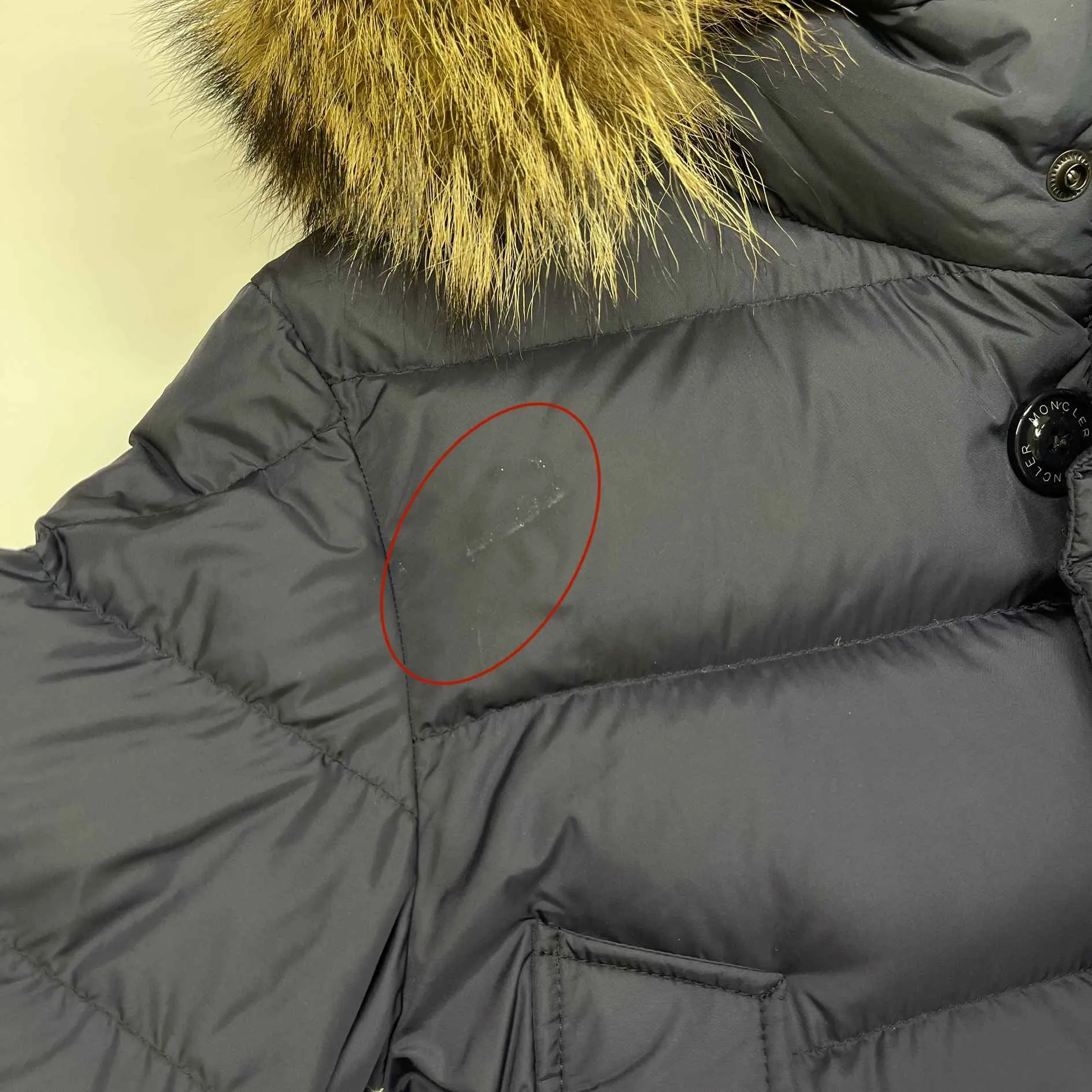 Men's Cluny Down Jacket Navy Size 1 / S