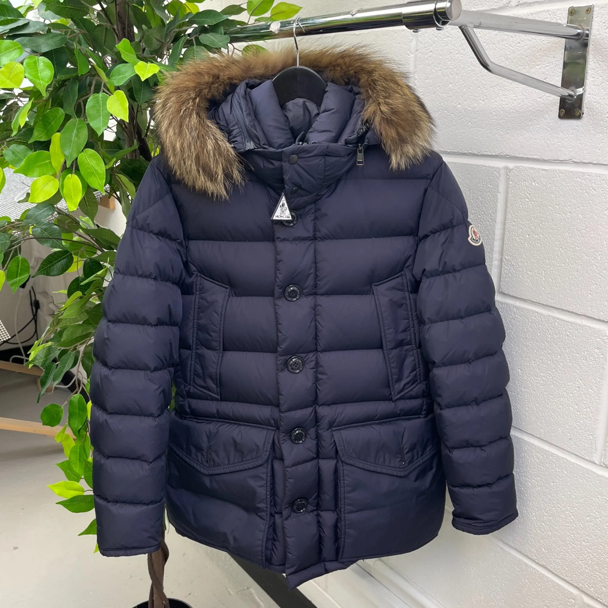 Men's Cluny Down Jacket Navy Size 1 / S