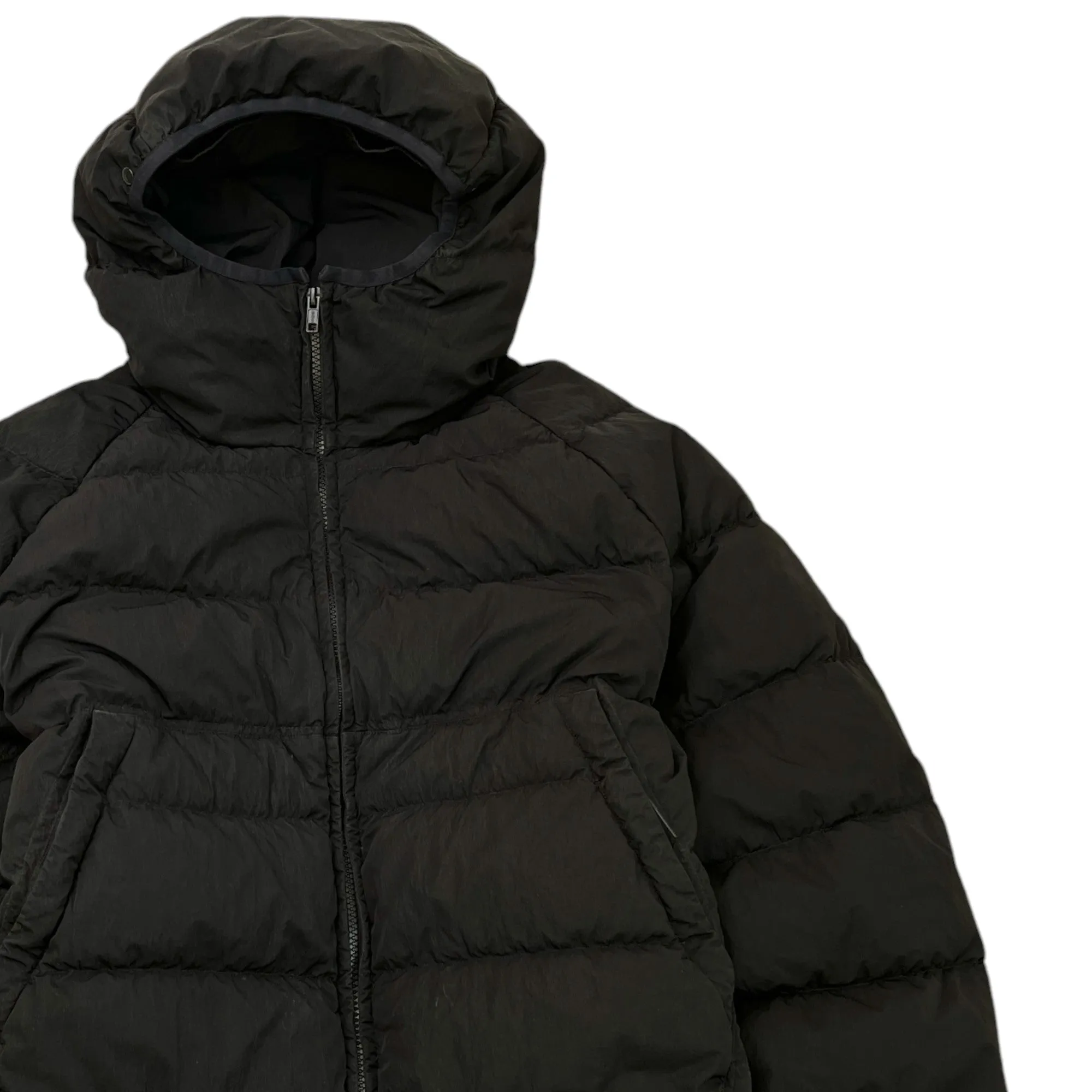 Men's Eco Chrome-R Goggle Down Jacket Black Size IT 50 / L