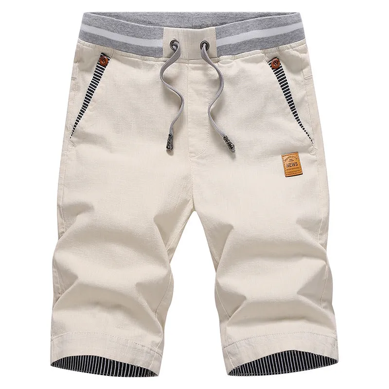 Men’s Pure Cotton Quick-Dry Beach Pants