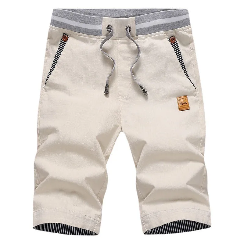 Men’s Pure Cotton Quick-Dry Beach Pants