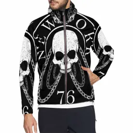 Men's Windbreaker printed motor club skull