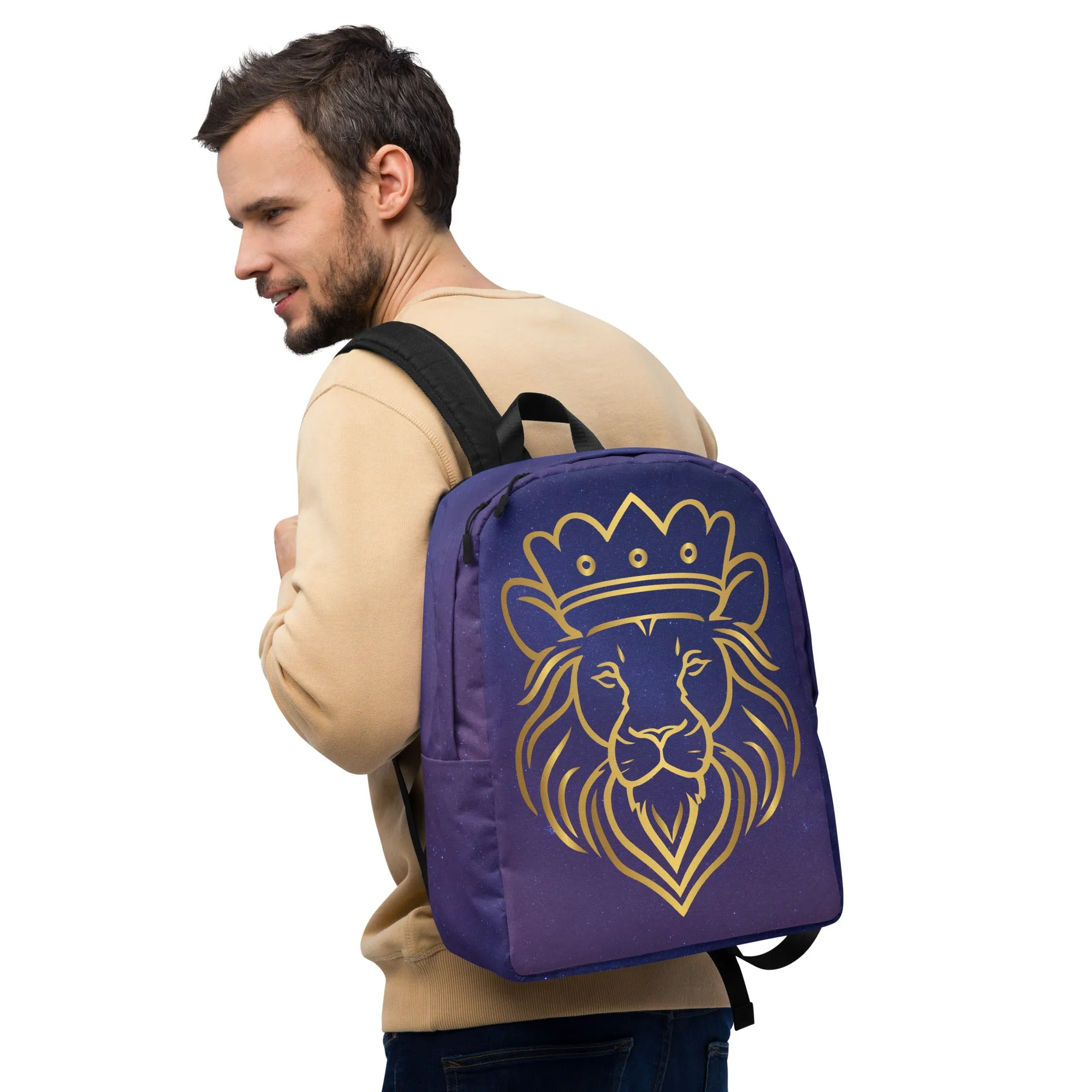 Minimalist Backpack King of the Jungle Lion