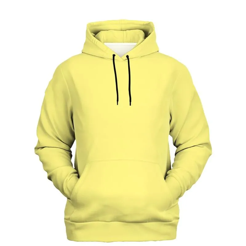 Pastel Yellow Hoodie | Unisex | with PLUS sizes | Bright Pastel Yellow | C0M0Y60K0