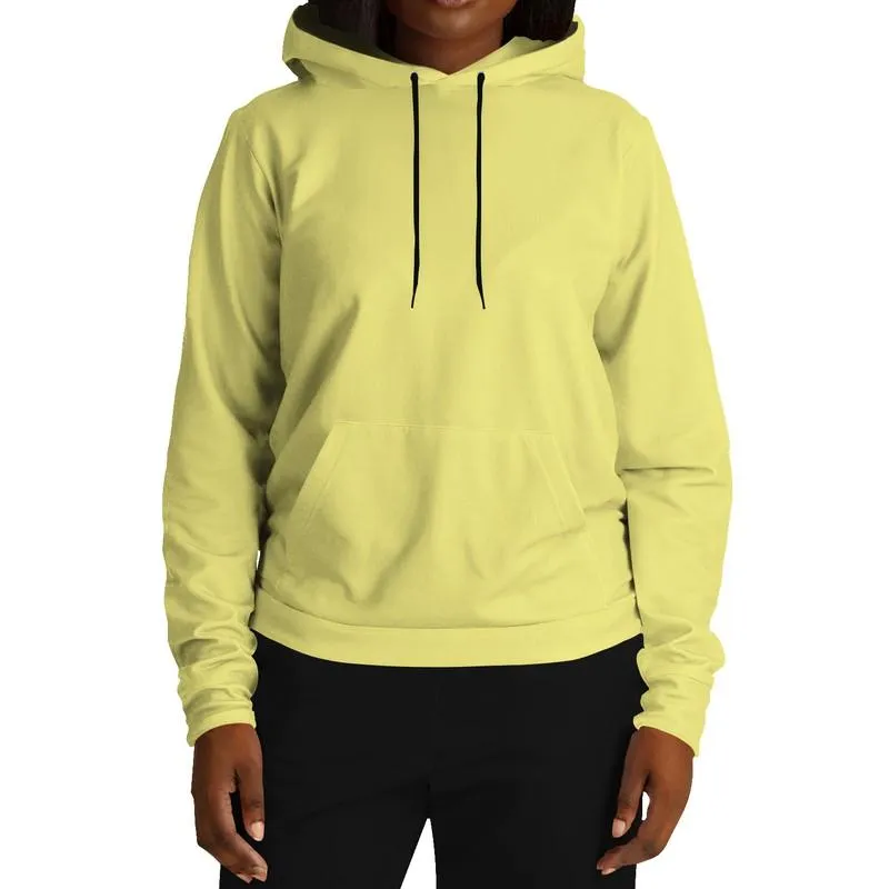 Pastel Yellow Hoodie | Unisex | with PLUS sizes | Bright Pastel Yellow | C0M0Y60K0
