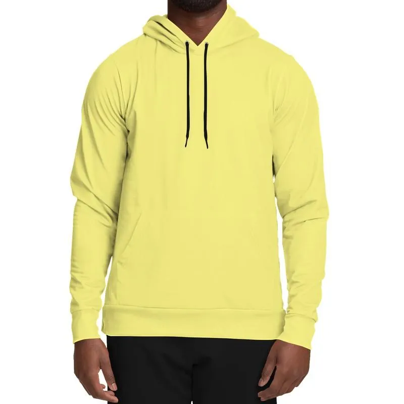 Pastel Yellow Hoodie | Unisex | with PLUS sizes | Bright Pastel Yellow | C0M0Y60K0