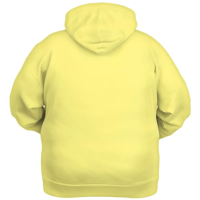 Pastel Yellow Hoodie | Unisex | with PLUS sizes | Bright Pastel Yellow | C0M0Y60K0