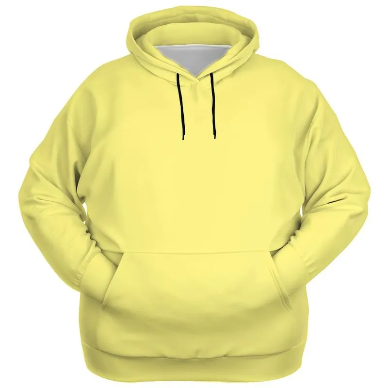 Pastel Yellow Hoodie | Unisex | with PLUS sizes | Bright Pastel Yellow | C0M0Y60K0