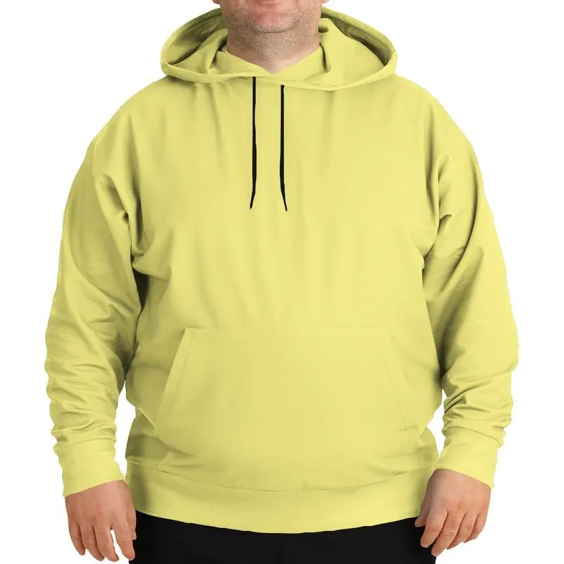 Pastel Yellow Hoodie | Unisex | with PLUS sizes | Bright Pastel Yellow | C0M0Y60K0