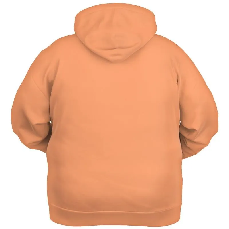 Peach Hoodie | Unisex | with PLUS sizes | Bright Pastel Orange | C0M45Y60K0