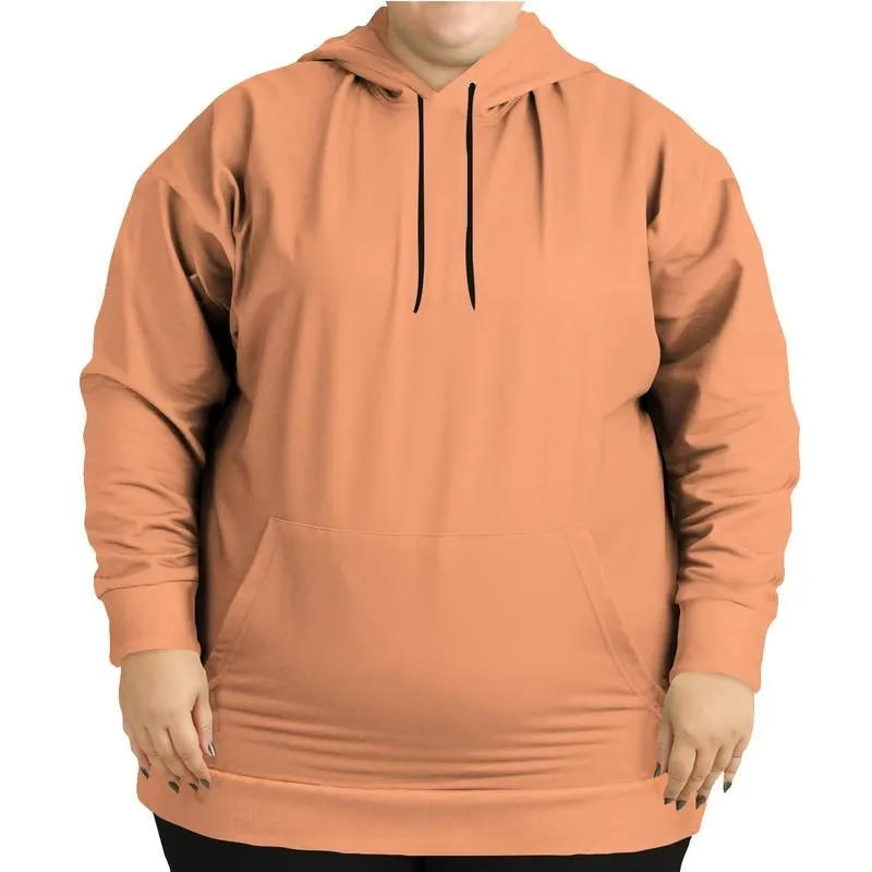 Peach Hoodie | Unisex | with PLUS sizes | Bright Pastel Orange | C0M45Y60K0