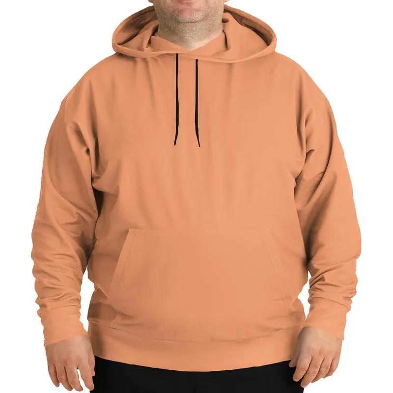 Peach Hoodie | Unisex | with PLUS sizes | Bright Pastel Orange | C0M45Y60K0