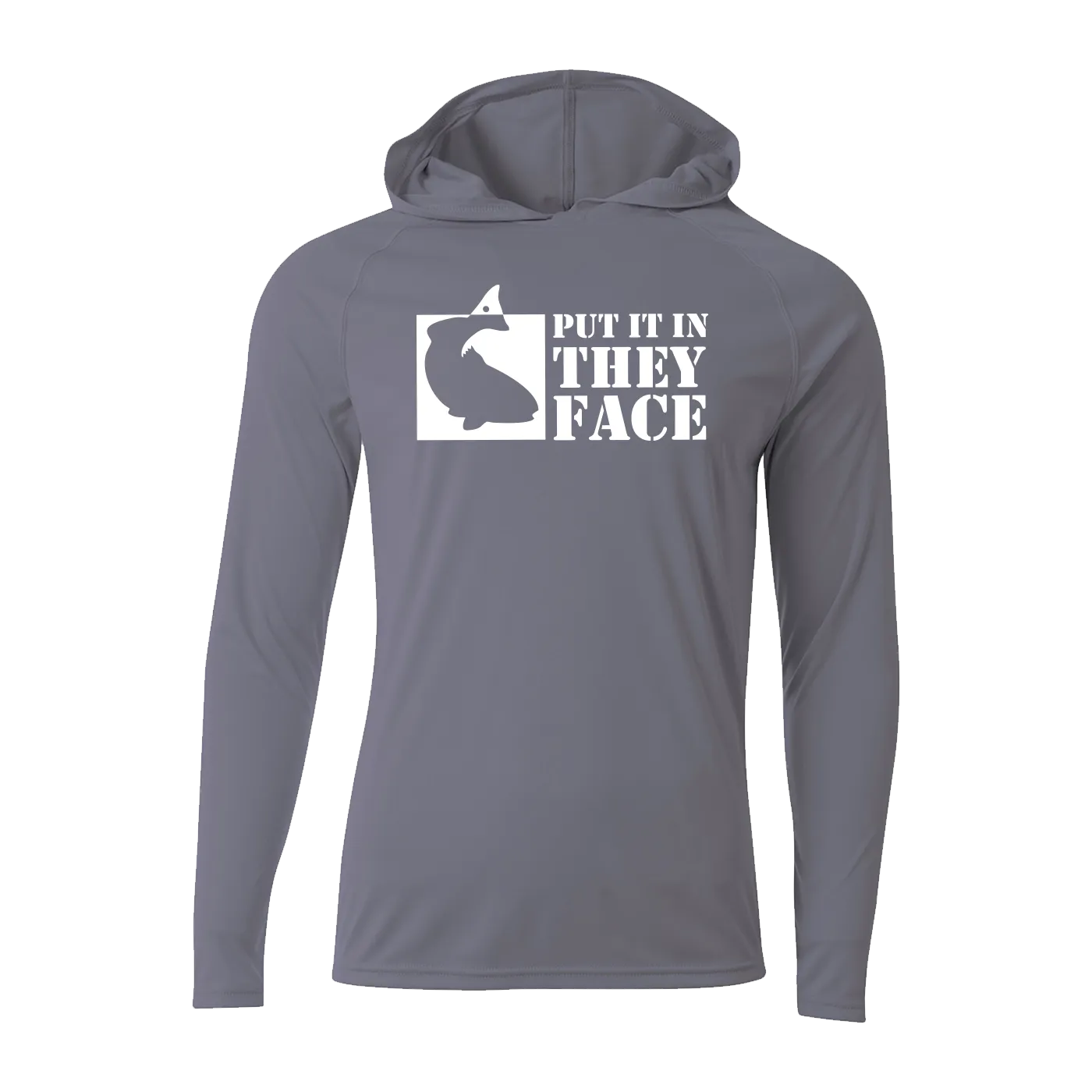 #PUTITINTHEYFACE Performance Long Sleeve Hoodie